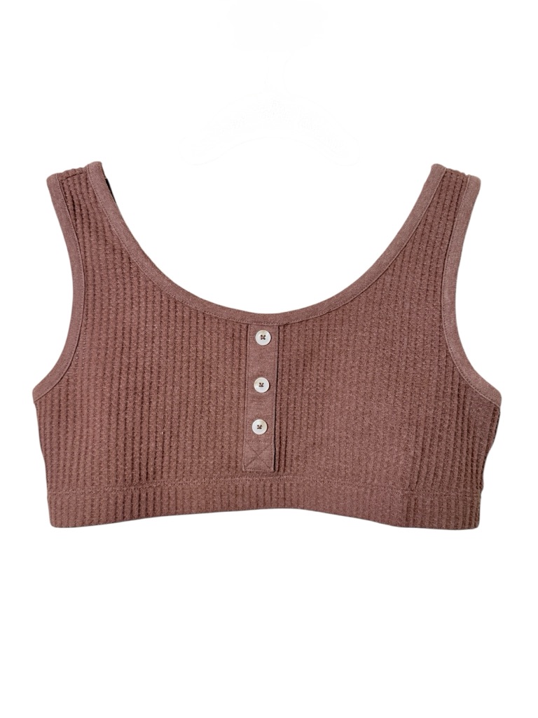 Old Navy Large Ribbed Knit Tank Top - Brown